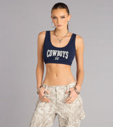 Ultra Game NFL Dallas Cowboys Crop Tank Top