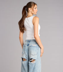 Ultra Game NFL Philadelphia Eagles Rhinestone Tank Top