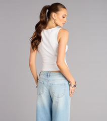 Ultra Game NFL Miami Dolphins Rhinestone Tank Top