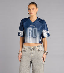 Ultra Game NFL Dallas Cowboys Mesh Crop Top