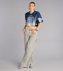 Ultra Game NFL Dallas Cowboys Mesh Crop Top