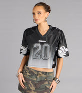 Ultra Game NFL Las Vegas Raiders Mesh Crop Top