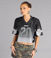 Ultra Game NFL Las Vegas Raiders Mesh Crop Top