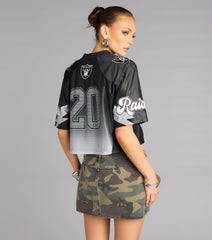 Ultra Game NFL Las Vegas Raiders Mesh Crop Top