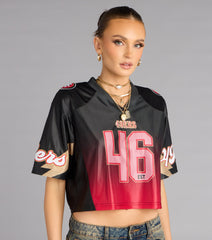 Ultra Game NFL San Francisco 49ers Mesh Crop Top