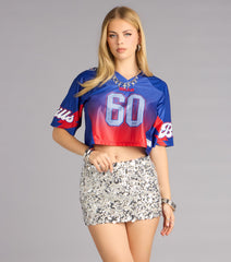 Ultra Game NFL Buffalo Bills Mesh Crop Top