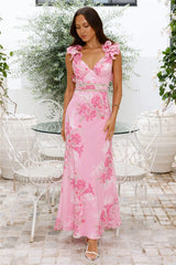 Daytime Luxe Maxi Dress Pink