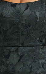 Brailey Mini Dress Strapless Dress in Black Jacquard