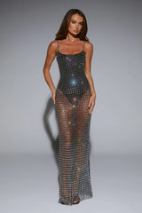 LUXE On Arrival Sheer Maxi Dress Black