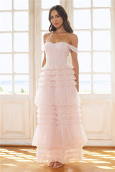 Princess Of Dreams Tulle Maxi Dress Pink