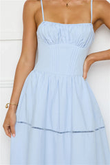 Chic At Sunset Maxi Dress Blue