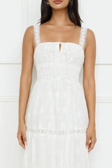 Springtime Sun Maxi Dress White