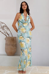 Calm Paradise Maxi Dress Blue