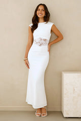 Spellbound By You Maxi Dress White