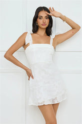 Island Reverie Mini Dress White
