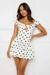 Dunes Of Desire Bubble Mini Dress Beige