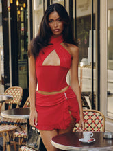 Baheria-Mini-Skirt-Red