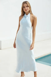 Clover Club Maxi Dress Blue