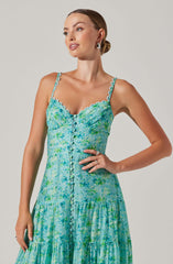 Tazia Tiered Floral Maxi Dress