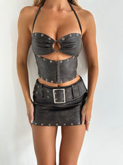 Brylee-Mini-Skirt-Brown