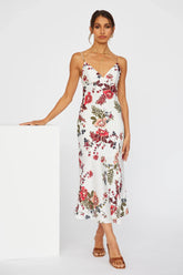 No Yesterday Maxi Dress White
