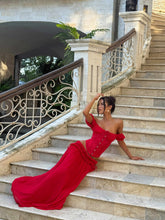 Lubela-Maxi-Skirt-Red