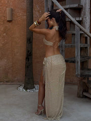 Orietta-Maxi-Skirt-Gold