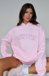 Sweet Sweet Moments Oversized Hoodie Pink