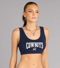 Ultra Game NFL Dallas Cowboys Crop Tank Top
