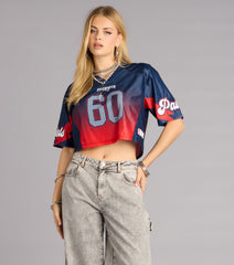 Ultra Game NFL New England Patriots Mesh Crop Top