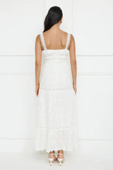 Springtime Sun Maxi Dress White