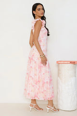 Chic Encounters Mesh Maxi Dress Print