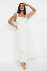 Springtime Sun Maxi Dress White