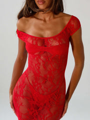 Kaelis-Midi-Dress-Red