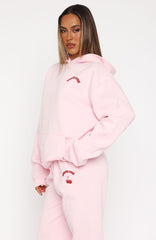 Love Me Tender Oversized Hoodie Pink